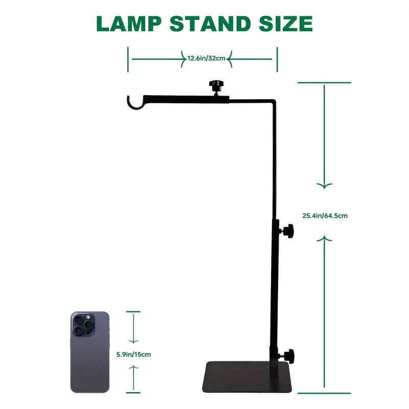 A Small Adjustable And Extendable Model JJCX 28 Metal Stand For Reptile Lamps Turtle Lizard Gecko Snake Parrot Bird Plant Grow Lights Aquarium Pet House Desk Use - Image 2