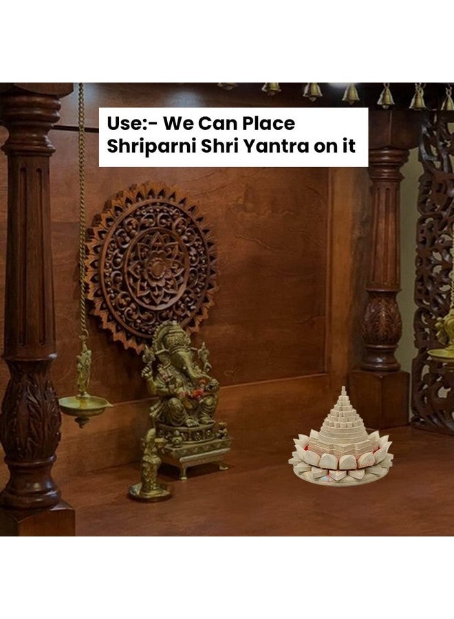 Remedywala REMEDYWALA Wooden Lotus Kamal Aasan God Resides Keep in Pooja Room (6 INCH), Idol  - Image 4