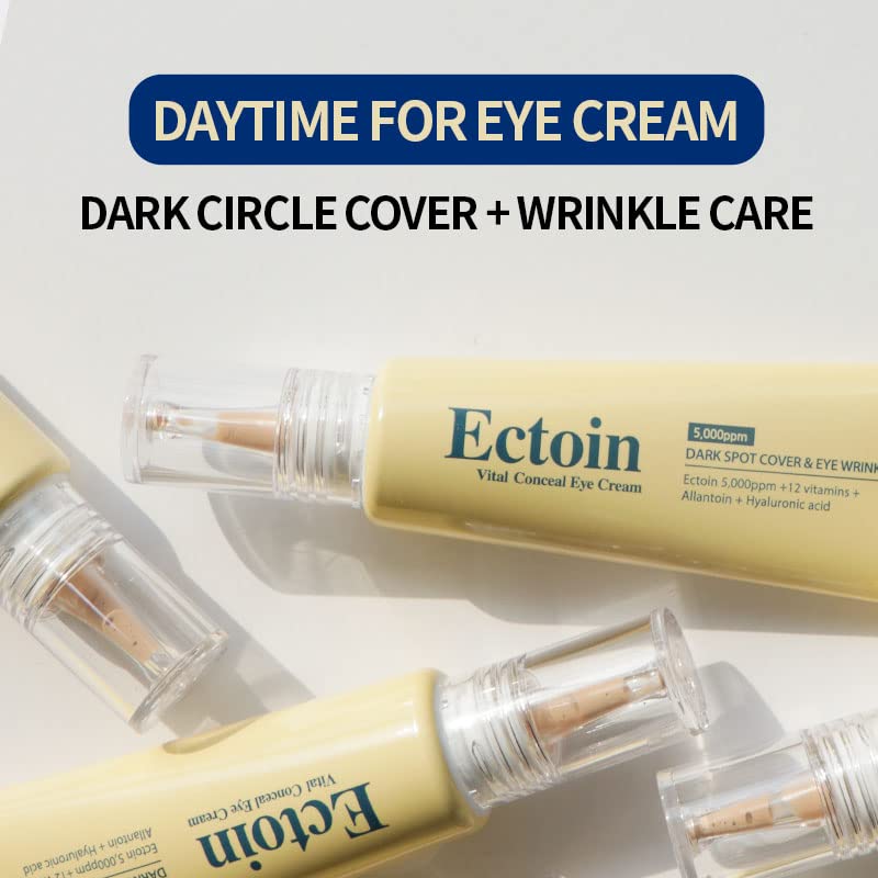 THE YEON Korean skin care TheYEON Ectoin Vital Conceal Eye Cream for Dark Circle / 20ml 0.67 fl. oz/Concealer, Hydrates, Covers, Wrinkles and Puffiness, Anti Aging - Image 2