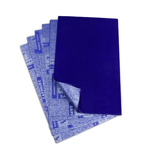 Kores Carbon Paper Sapphire Blue – Pack of 100 Sheets | India's No.1 Carbon Paper Brand | Non-Smudge Royal Blue Impressions | Compatible with Pen & Pencil | Clean Duplication for Office, Billing Use and Artwork Tracing - Image 2