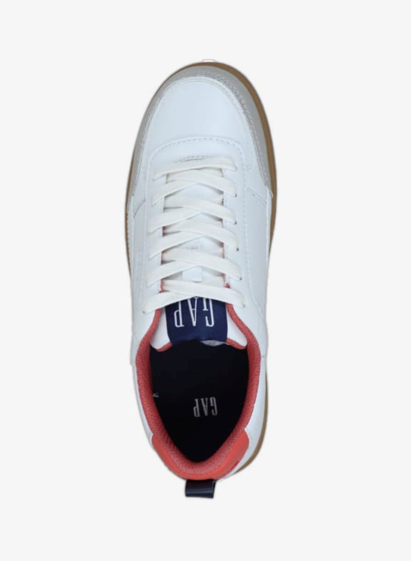 GAP Women's Panelled Sneakers with Lace-Up Closure - SEATTLE II - Image 4