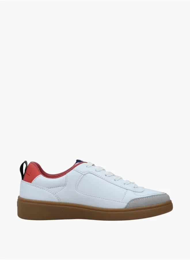 جاب Women's Panelled Sneakers with Lace-Up Closure - SEATTLE II