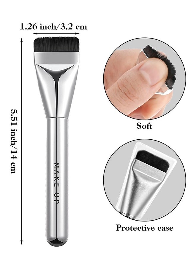 Gecomo Flat-Head Makeup Brush, Liquid Foundation Brush, Face Makeup Tool  - Image 4