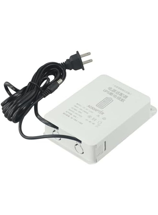 12V 2A Uninterruptible Power Supply 6000mAh 6H Backup Multi Protection White ABS - Image 3
