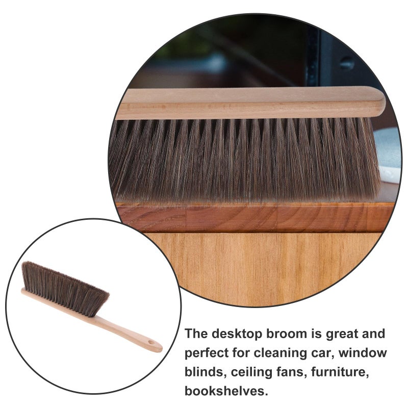 Wooden Handle Sofa Duster Brush with Soft Bristles for Upholstery Bed Car and Home Cleaning - Image 4