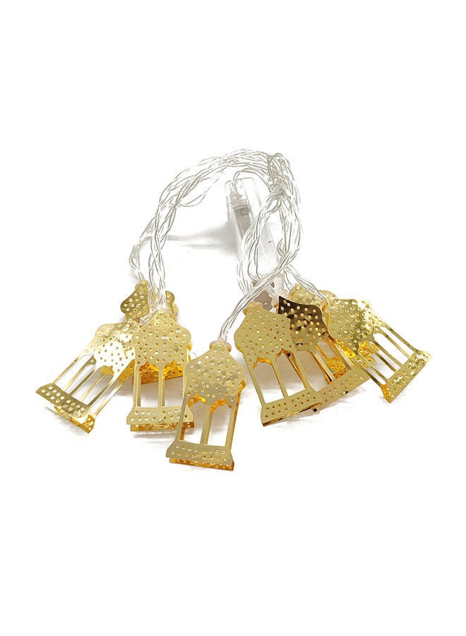 NIBEMINENT Ramadan String Lights Gold 200cm  - Image 2