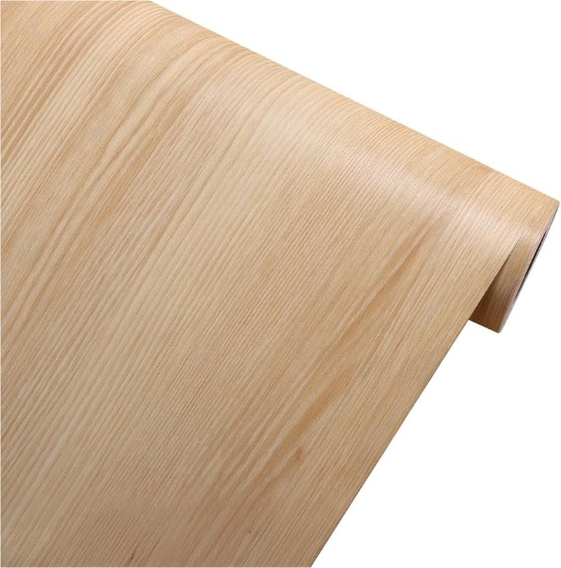 ورق حائط ذاتي اللصق بتصميم خشب البتولا، مقاوم للماء، مقاس 1.3 × 9.8 قدم للطاولة والخزائن - Image 2