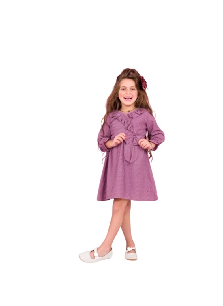 Girls' dress, full of sleeves 