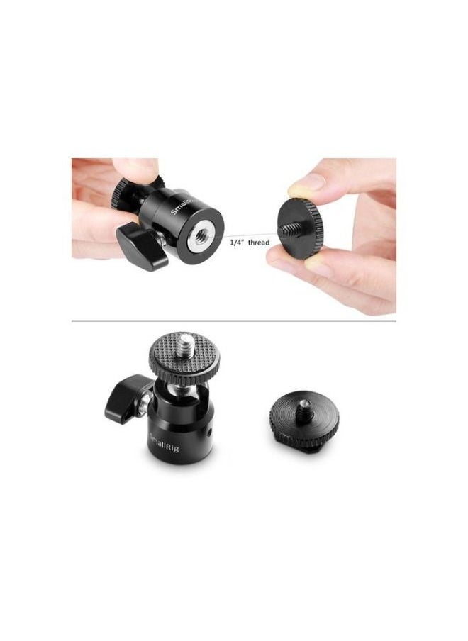 SMALLRIG SmallRig 1/4 Camera Hot shoe Mount with Additional 1/4 Screw (2pcs Pack) 2059  - Image 2