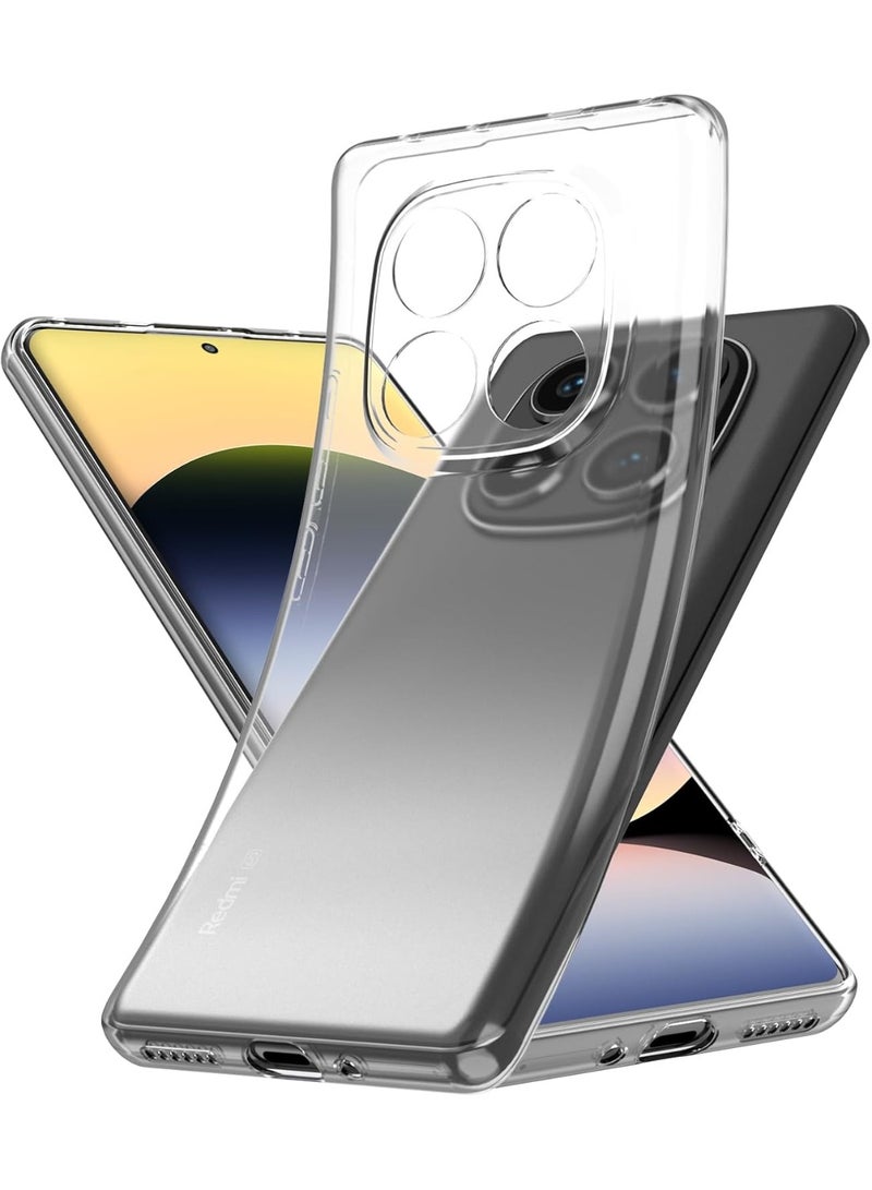 جراب حماية شفاف لهاتف Redmi Note 15 Pro Plus 5G، مصنوع من مادة TPU المرنة والناعمة، بتصميم نحيف وخفيف الوزن، متوافق مع هاتف Redmi Note 15 Pro Plus 5G. - Image 1