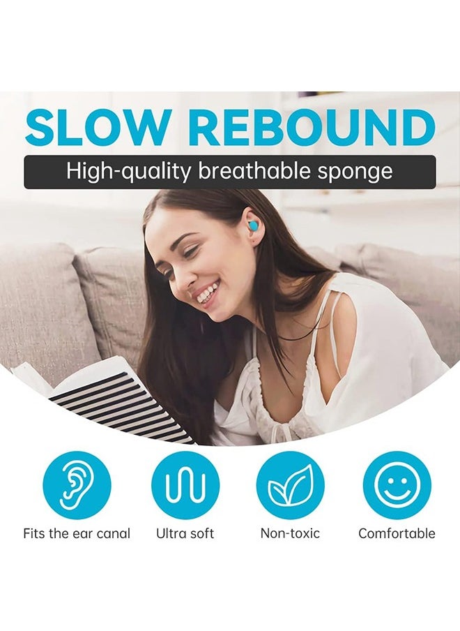 Arabest Earplugs for Sleeping Noise Cancelling, Ultra Soft Foam Earplugs Sound Blocking, Reusable Noise Reduction Ear Plugs for Sleeping, Snoring, Work, Travel, Studying, Concerts, Noisy Places  - Image 2