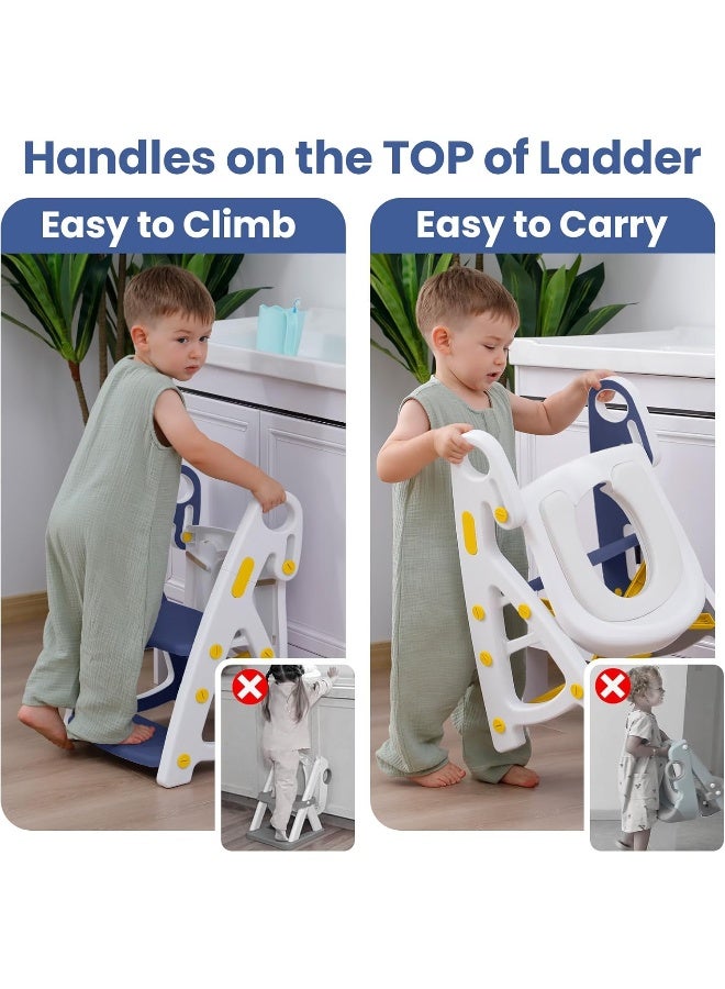 PRIMLECT Potty Training Toilet Seat with Step Stool Ladder - Image 3