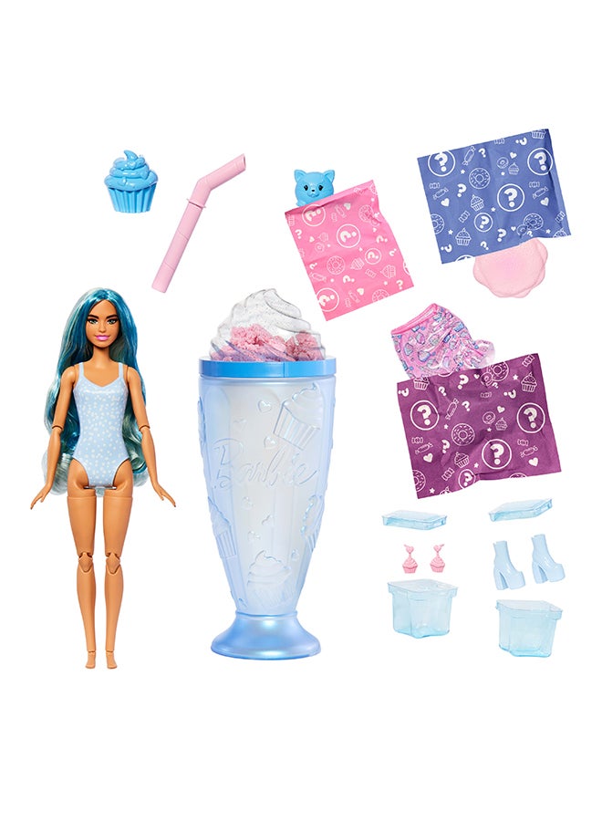 Barbie Pop Reveal Series Fashion Doll & Accessories Set, Treat Series, Cool Cupcake Theme With Pet, 8 Surprises Include Color Change - Image 4
