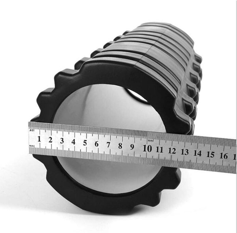 DORSA Foam Roller EVA for Yoga Deep Tissue Massage Muscle Stretching Physiotherapy - BLACK - Image 3