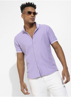 Instafab Plus Honeycomb Knit Shirt  - Image 1
