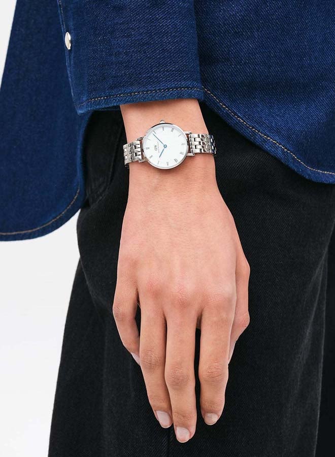 DANIEL WELLINGTON PETITE Roman numerals 28 5-LINK S White - Image 2