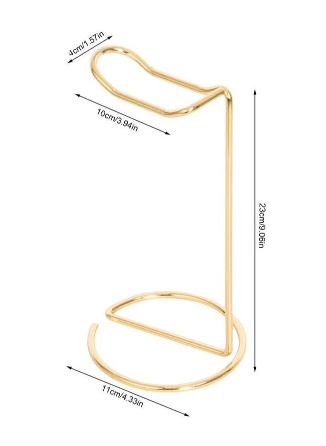 Simple Metal Headphone Storage Stand Fashion Home Iron Stand Creative Display Stand Headphone Stand Suitable for Headphones Headphone Table Home Office Headphones (Gold) - Image 2