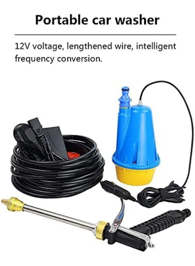 SHEZA STAR 12V 80W Portable Car Garden High Pressure Washer Cleaning Washing Machine Pump - Image 2