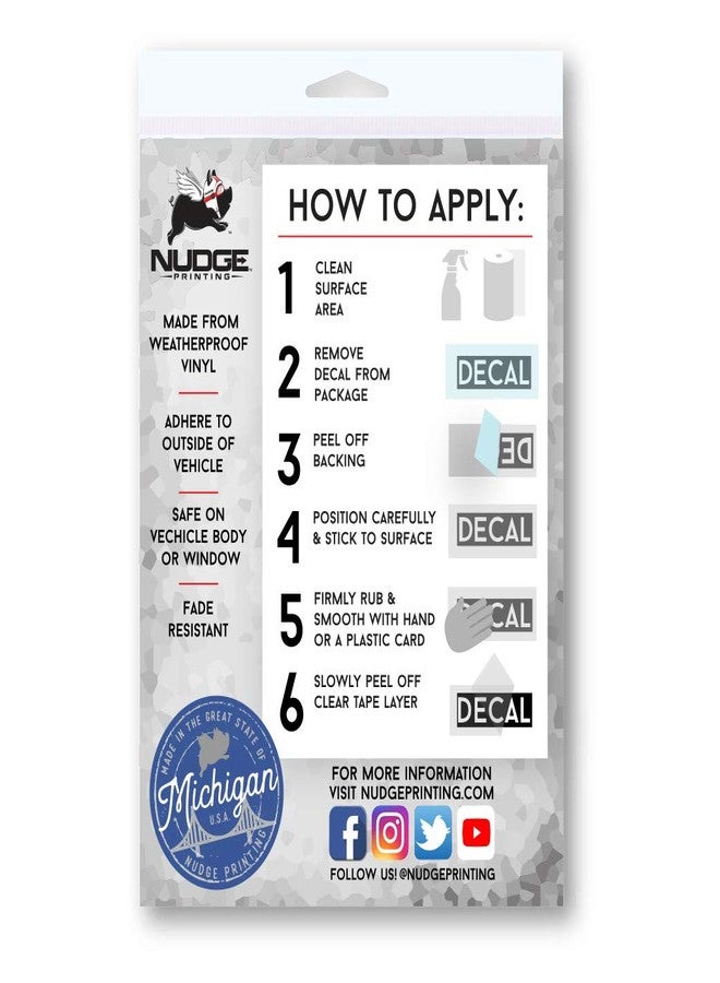 Nudge Printing State of Arizona Outline with Cactus White Car Decal Sticker - Image 3