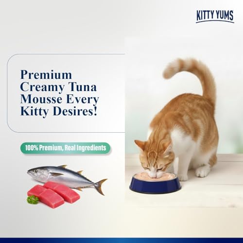 Kitty Yums Adult Cat Wet Mousse 80g | Tuna | Rich in Protein | Promotes Hydration & Easy to Digest | Grain Free | No Artificial Flavours | Packed with Essential Vitamins & Antioxidants - Image 3