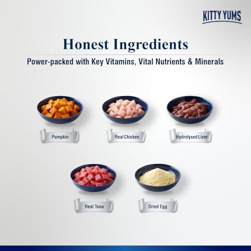 Kitty Yums Adult Cat Wet Mousse 80g | Tuna | Rich in Protein | Promotes Hydration & Easy to Digest | Grain Free | No Artificial Flavours | Packed with Essential Vitamins & Antioxidants - Image 5