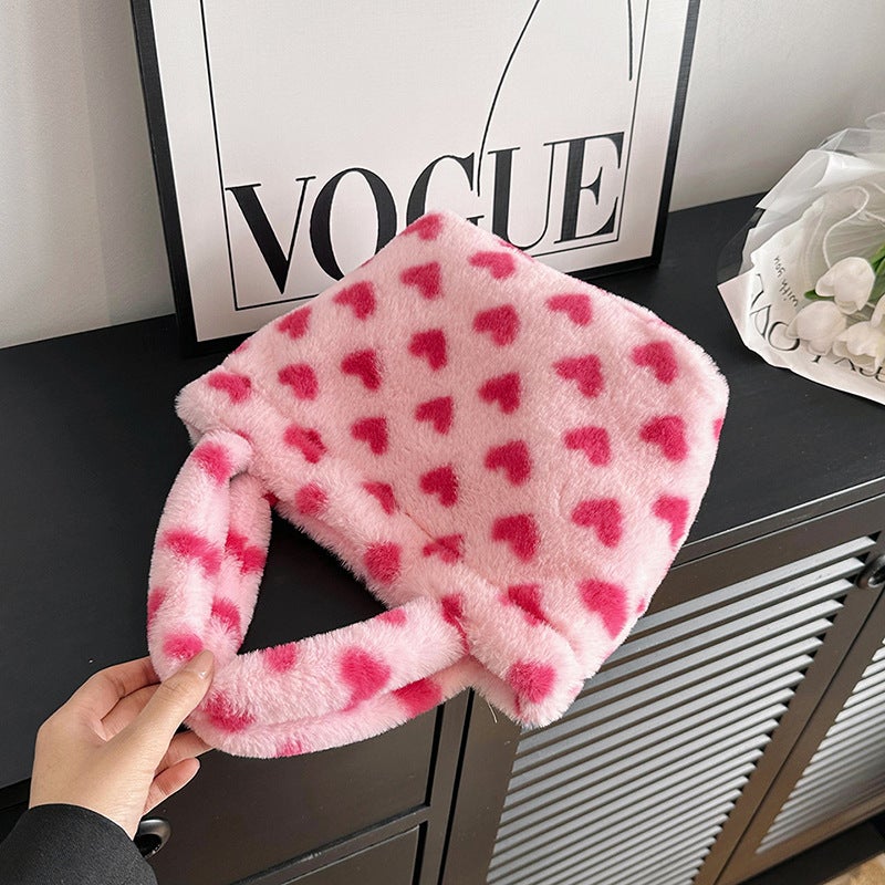 2023 Spring And Fashion Plush Handbag Large Capacity Bucket Bag Women'S Bag Support A Large Number Of Mixed Batch - Image 4
