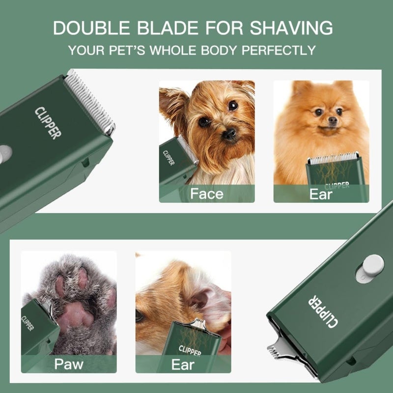 Grimgrow Dog Cat Home Hair Waterproof Clipper Portable Electric USB Rechargeable Pet Grooming Tools Low Noise Shaver Cordless Trimmer for Small and Large Pets - Image 5