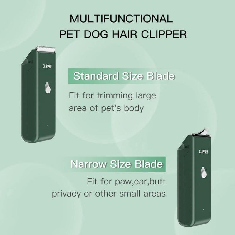 Grimgrow Dog Cat Home Hair Waterproof Clipper Portable Electric USB Rechargeable Pet Grooming Tools Low Noise Shaver Cordless Trimmer for Small and Large Pets - Image 2
