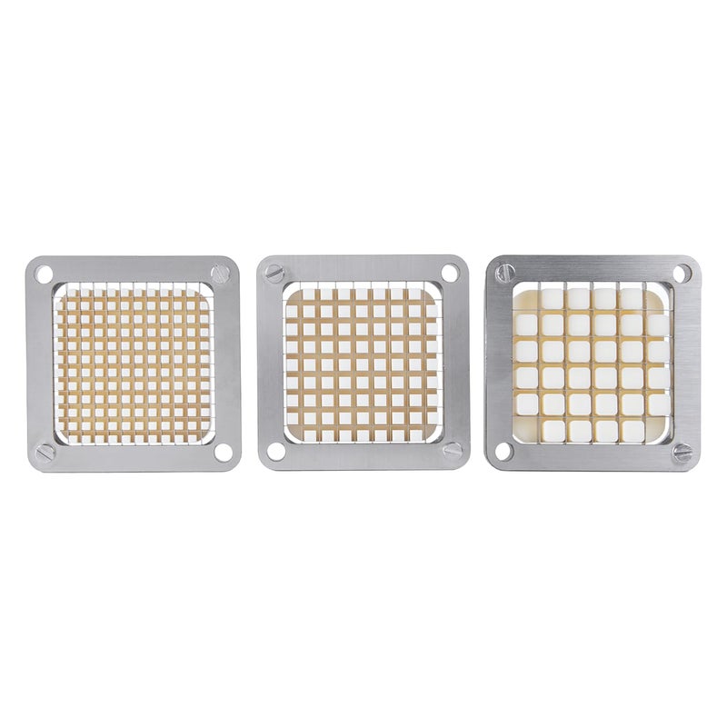 Rismanor 1/2" 1/4" 3/8" Multi-model universal Stainless Steel Replacement Chopper Blade & Pusher Block Set For Commercial Vegetable Cutter Dicer Strip Interchangeable Blade (3/8 inch) - Image 4