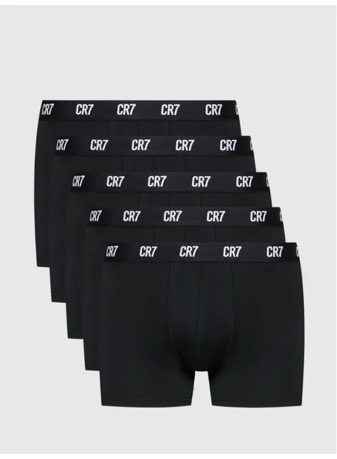 CR7 Basic Men’s Trunks – 5-Pack Cotton Stretch Underwear | Soft, Breathable & Everyday Comfort - Image 1