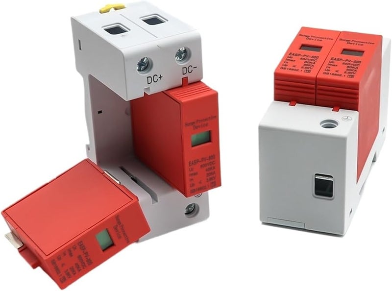 DC500V 30 60KA 2P جهاز حماية من زيادة الجهد الكهربائي منخفض الجهد SPD مانع الصواعق لحماية المنزل - Image 2
