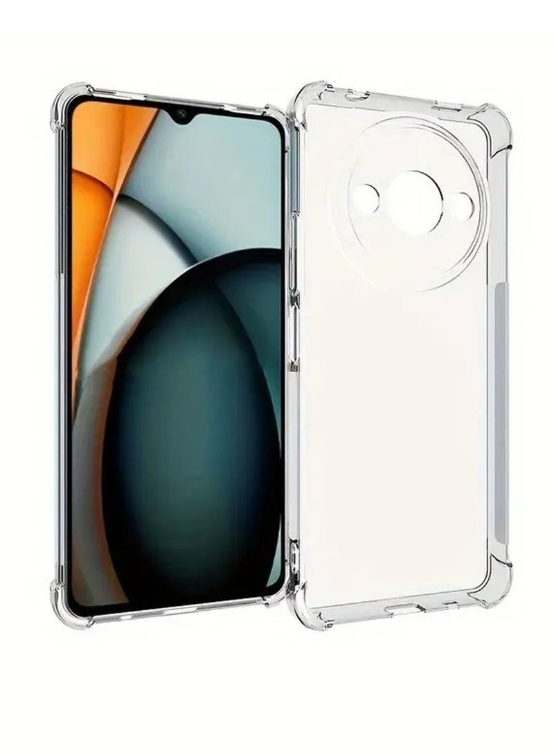 حافظة Redmi A3 حافظة من البولي يوريثان الحراري حافظة شفافة مضادة للصدمات لهاتف Redmi A3 2024 شفافة - Image 1