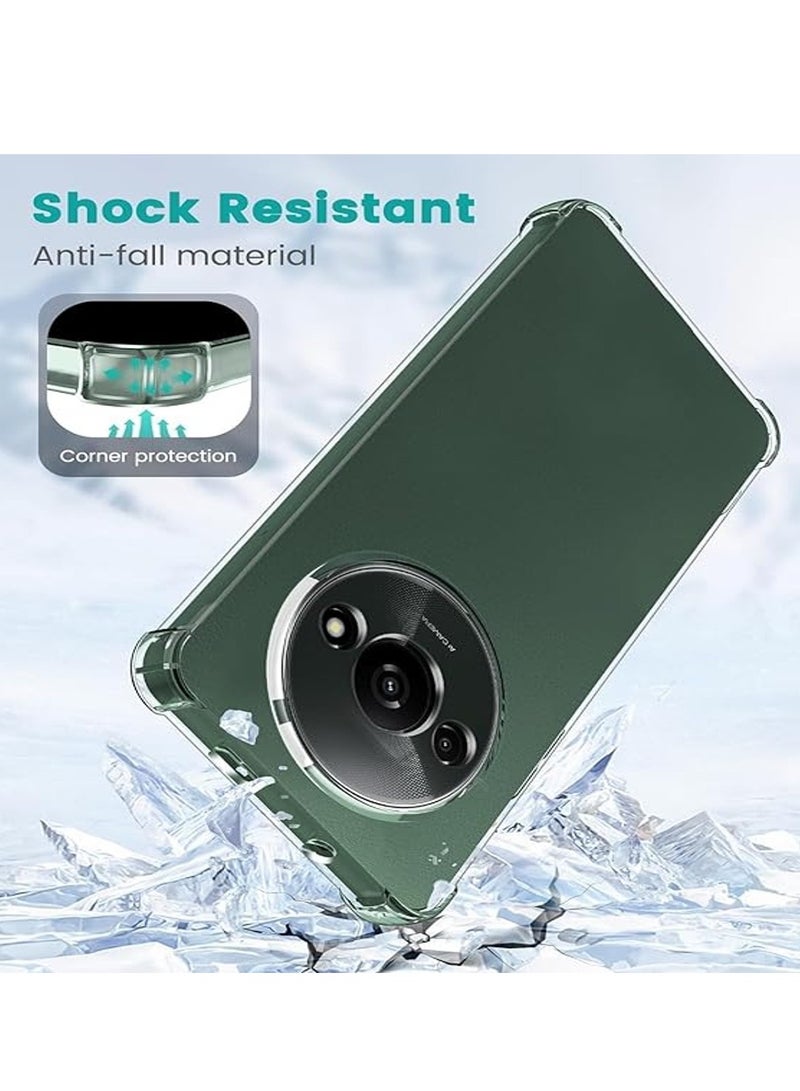 حافظة Redmi A3 حافظة من البولي يوريثان الحراري حافظة شفافة مضادة للصدمات لهاتف Redmi A3 2024 شفافة - Image 2