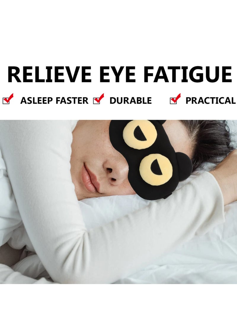 Cute Sleeping Eye Mask - Soft Lightweight Eye Mask with Adjustable Straps, Fun Sleeping Eye Mask, Eye Mask, Kids Women Men Travel Nap Eye Mask Eye Mask Game  - Image 4