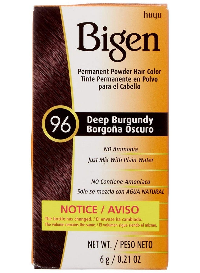Bigen Hair Color Powder Deep Burgundy 96 - Image 2