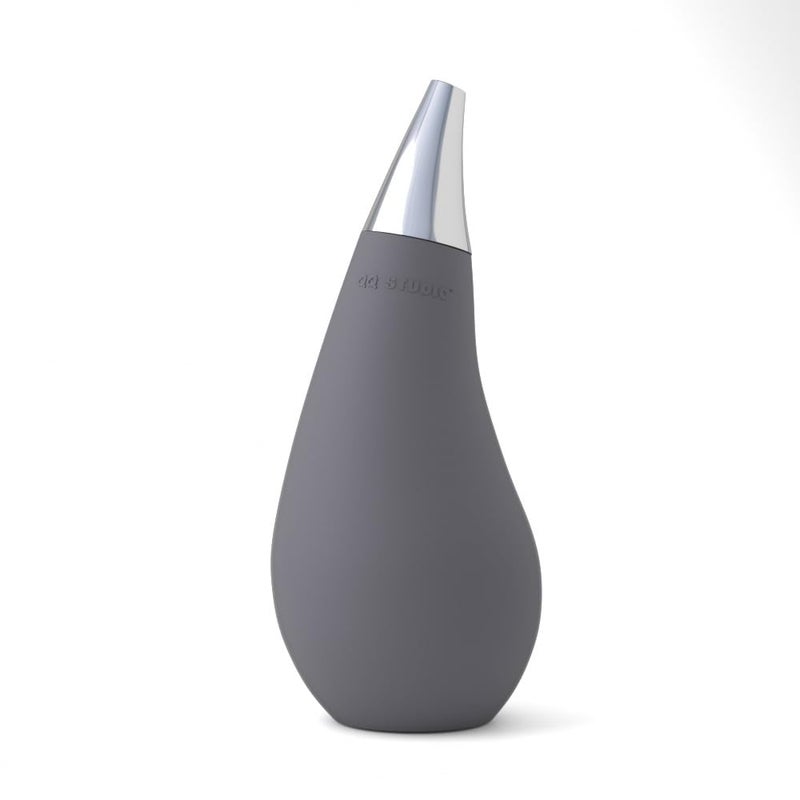 Kitchen Bathroom Counter top Squeezable Soap Dispensers Tear Drop Shape Bottle Gray 7oz