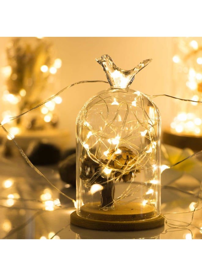 ANJAYLIA Fairy Lights, 10ft 30 LED Mini String Lights Battery Operated Firefly Starry Lights for Wedding, Bedroom, Party, Christmas, Warm White 2 Pack - Image 2