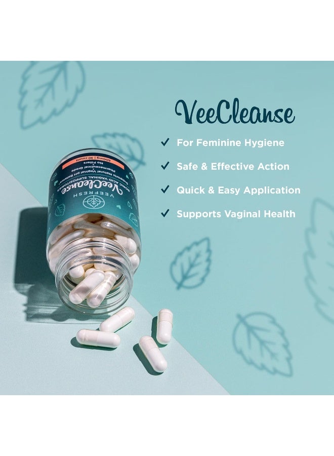 VeeFresh Boric Acid Vaginal Suppositories VeeCleanse - Image 2