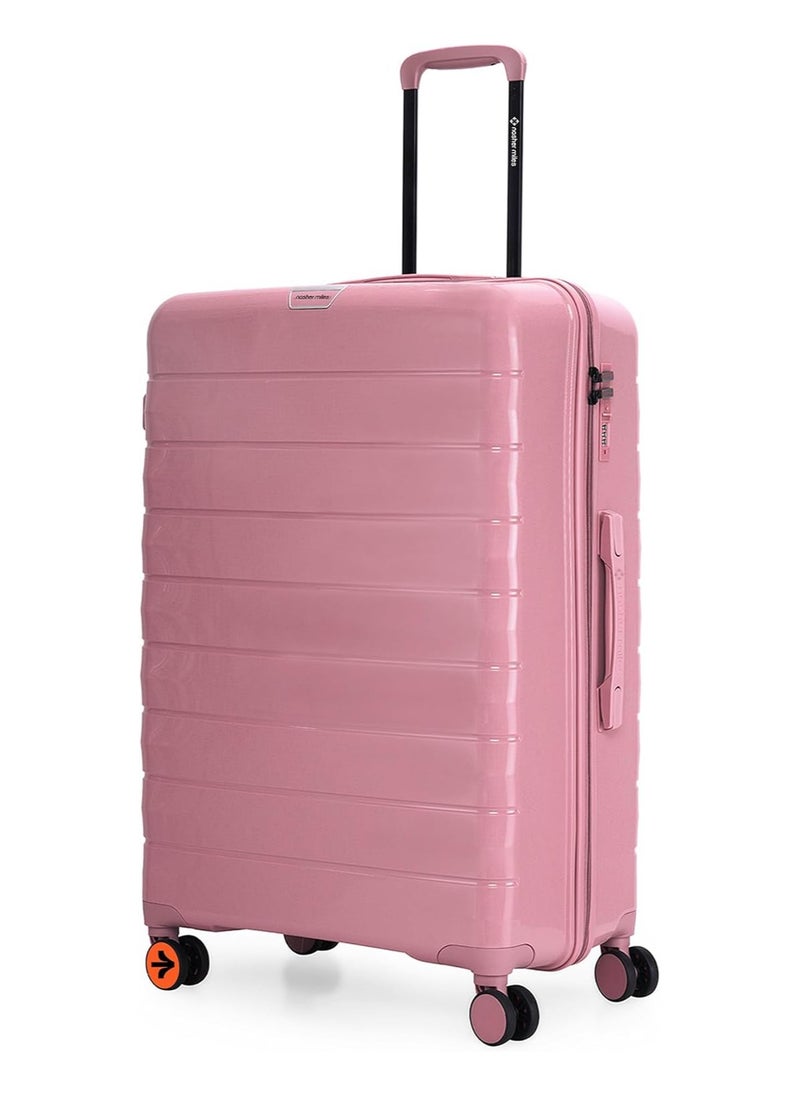 nasher miles Nasher Miles Vienna Hard-Sided Polypropylene Check-in Luggage Pink 28 inch |75 Trolley Bag  - Image 1