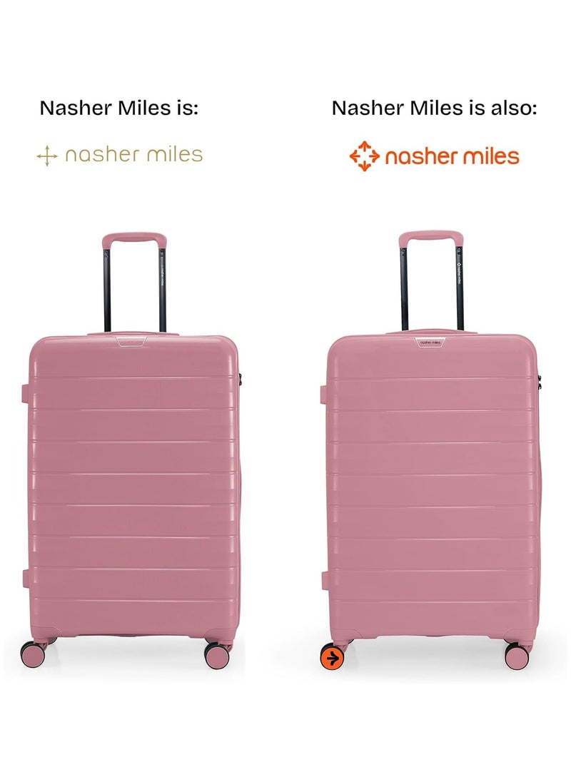 nasher miles Nasher Miles Vienna Hard-Sided Polypropylene Check-in Luggage Pink 28 inch |75 Trolley Bag  - Image 2