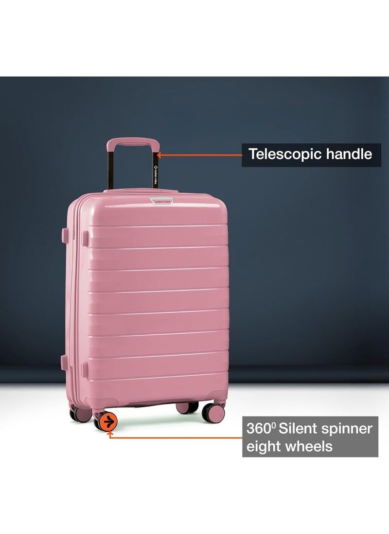 nasher miles Nasher Miles Vienna Hard-Sided Polypropylene Check-in Luggage Pink 28 inch |75 Trolley Bag  - Image 5