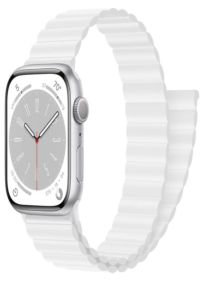 Wowstrap Magnetic Closure for Apple Watch Band 40mm 41mm 38mm 44mm 45mm 42mm 46mm 49mm 44 45 Kid/Men/Women,Silicone Sport Loop Bracelet Wristband Strap for iWatch series 11 10 9 8 7 6 5 4 3 SE 3/2 Ultra 3/2 - Image 1