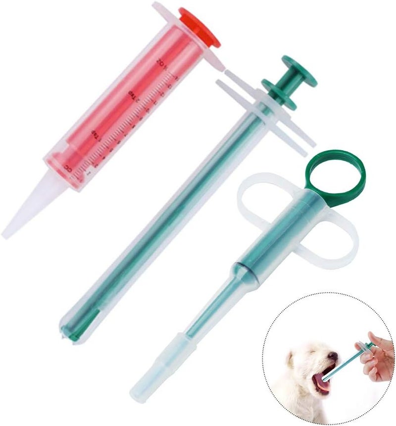 Yimaa 3 Pack Pet Pill Dispenser Dog Pill Gun Cat Pill Shooter Pill Applicator Tablet Capsule or Liquid Medical Feeding Tool Kit Syringes for Small Animals - Image 1