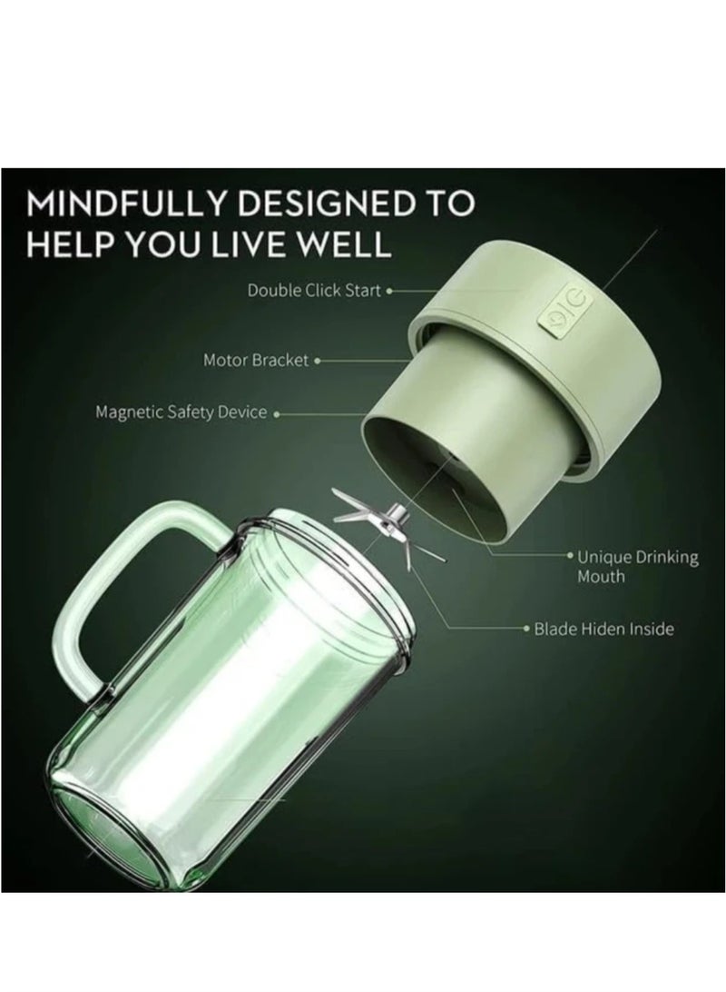 Epsilon Portable Electric Juicer Blender Ice Crushed Fruit Mixers Smoothies Milkshake Multifunction Juice Maker Machine with Straw - Image 3