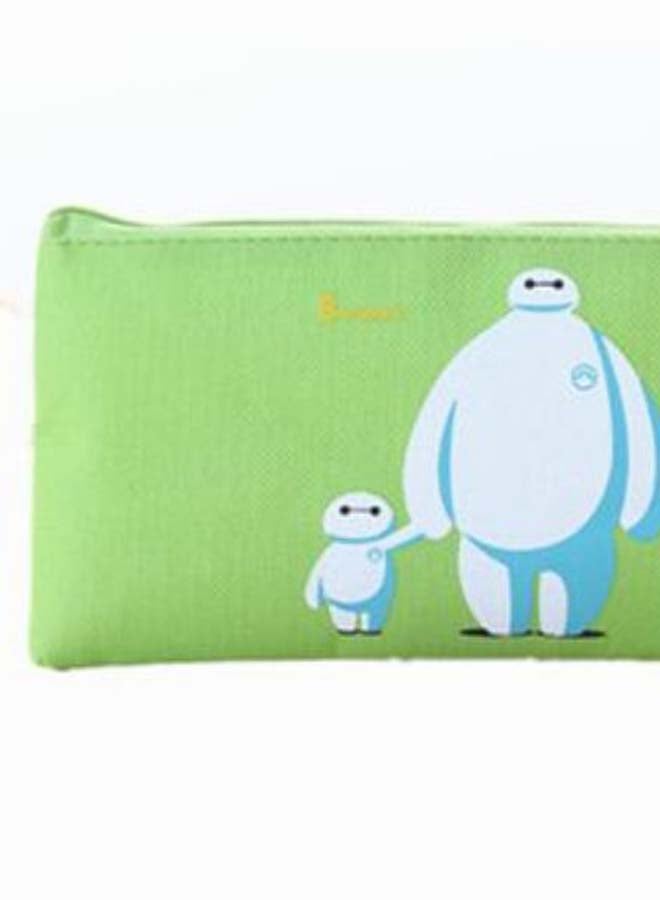 Baymax Printed Pencil Case Green/White - Image 2