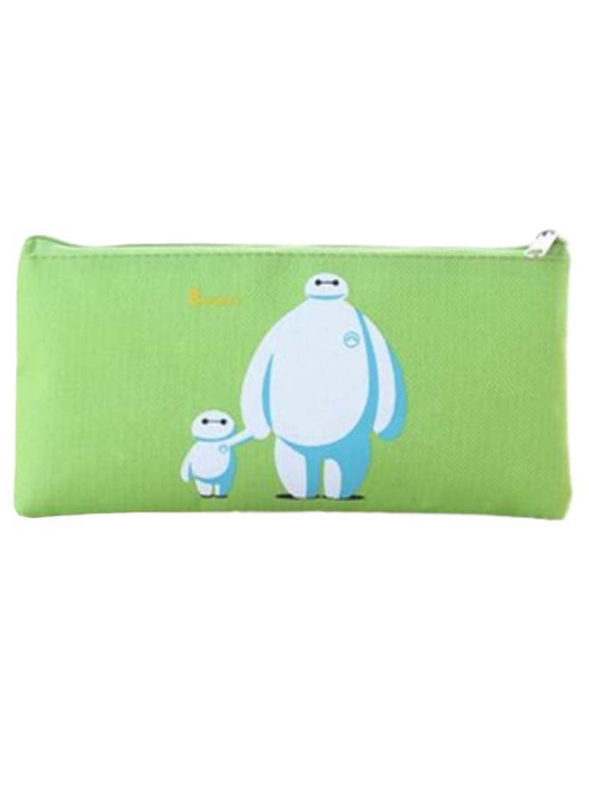 Baymax Printed Pencil Case Green/White - Image 1