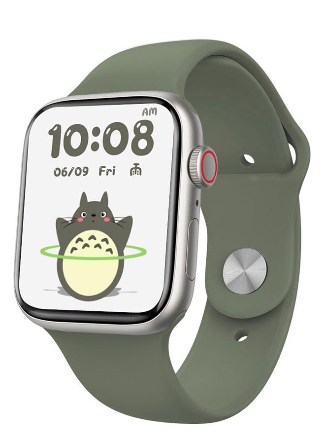 ساعة ذكية بلوتوث جهاز تعقب للياقة البدنية مع النوم رصد الحياة مقاوم للماء 2.15 بوصة هد اللون للرجال النساء متوافق فون دائرة الرقابة الداخلية ، الأخضر - Image 1