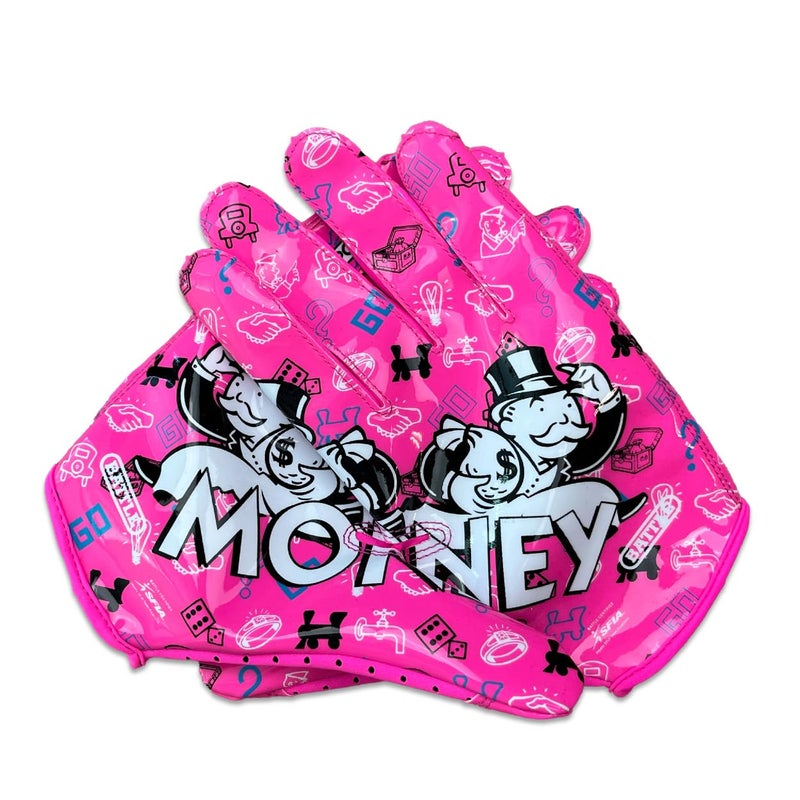 Battle Doom Speed Football Receiver Gloves Ultra Stick Grip Compression Fit Runs Tight Size Up If Between Sizes Youth Adult Football Gloves Youth Medium Money Man 20 - Image 2