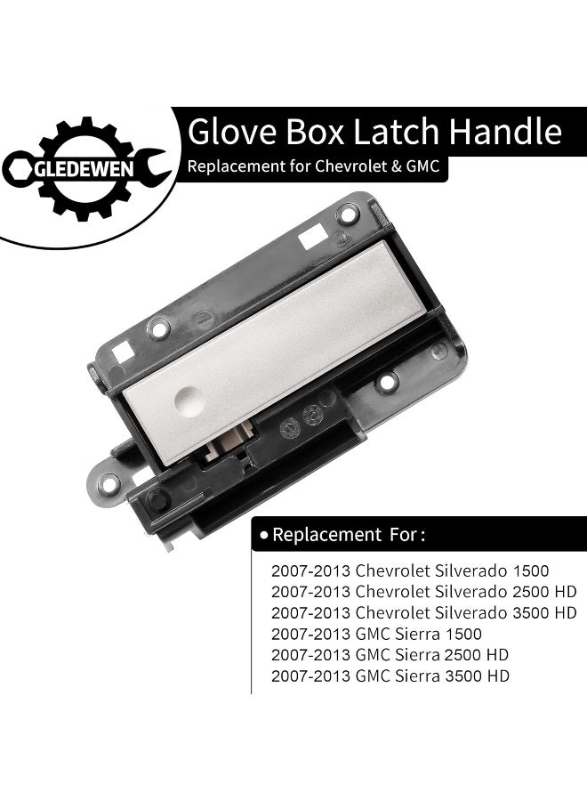 Gledewen Glove Box Latch Handle, Compatible With 2007-2013 Chevy Silverado 1500 2500 3500, Gmc Sierra 1500 2500 3500 - Image 2