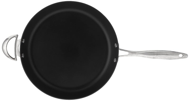 Scanpan CTX 12 3/4 inch Nonstick Saute Pan with Lid – Compatible with Gas and Electric Stovetops, Metal Utensil Safe, Oven Safe to 500°F, Dishwasher Safe, Black - Image 3